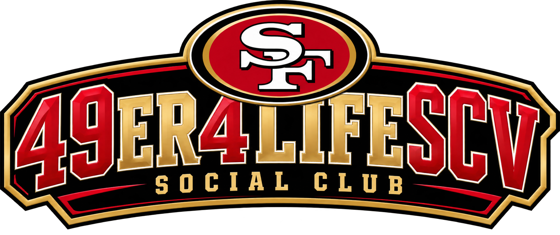 49er 4 Life SCV Social Club official logo